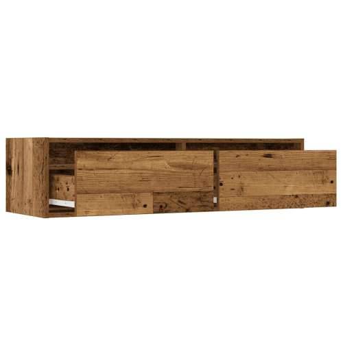 TV ormarići s LED svjetlima 2 kom boja drva 100X35,5x25 cm - Staro drvo 1 100 cm Cijena
