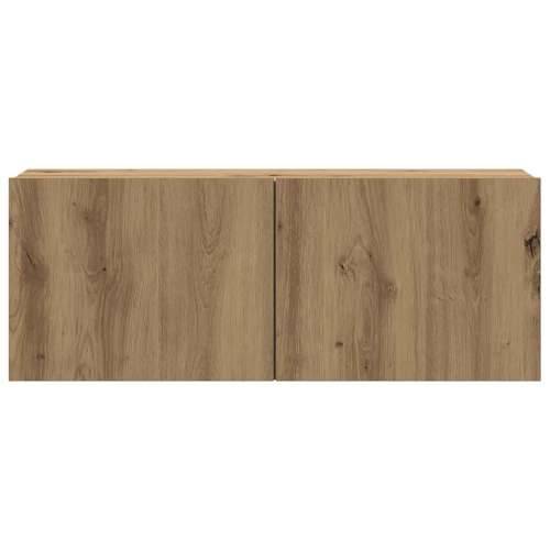 8-dijelni zidni TV ormarić Artisan hrast izrađen od drveta - hrast artisan 1 160 cm Cijena