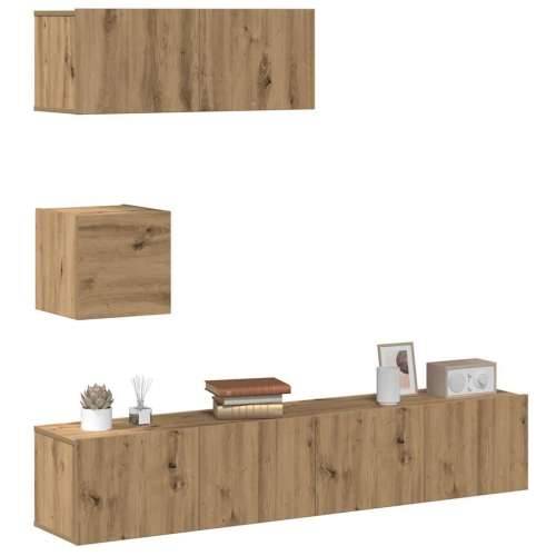 4-dijelni set TV ormarića montiran na zid Artisan Oak - hrast artisan 1 80 cm Cijena