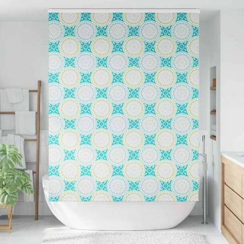 Rolo zavjesa za tuš s kazetom 160x240 cm širina tkanine 156 cm - Ornament 160 x 240 cm s kazetom Cijena