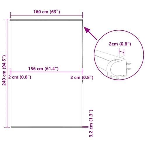 Rolo zavjesa za tuš s kazetom 160x240 cm širina tkanine 156 cm - Ornament 160 x 240 cm s kazetom Cijena