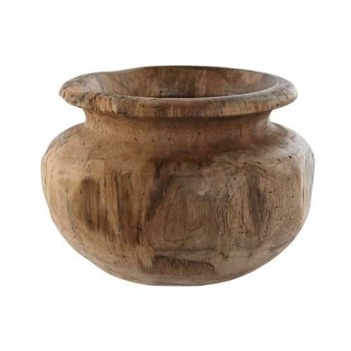 Vrč Home ESPRIT Prirodno Tamno smeđi Tikovina 30 x 30 x 20 cm Cijena