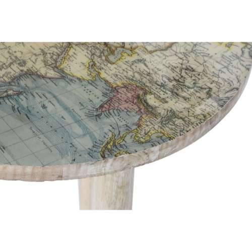 Pomoćni stolić Home ESPRIT Bijela Svijetlo smeđi Drvo Manga 40 x 40 x 47,5 cm (2 kom.) Cijena