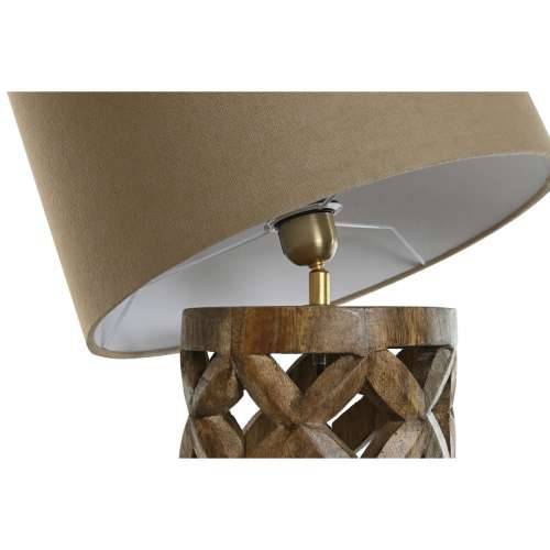 Stolna svjetiljka Home ESPRIT Bež Prirodno Drvo Manga 50 W 220 V 35,5 x 35,5 x 79,5 cm Cijena