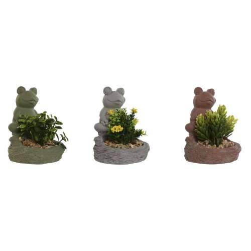 Ukrasna Biljka Home ESPRIT Polietilen Cement Žaba 9 x 9 x 13 cm (3 kom.) Cijena