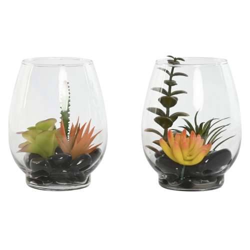 Ukrasna Biljka Home ESPRIT PVC Kristal 10 x 10 x 15 cm (2 kom.) Cijena