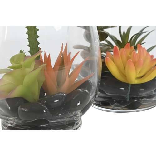 Ukrasna Biljka Home ESPRIT PVC Kristal 10 x 10 x 15 cm (2 kom.) Cijena