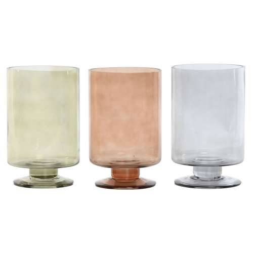 Vrč Home ESPRIT Plava Zelena Jantar Kristal moderan 12,5 x 12,5 x 20 cm (3 kom.) Cijena