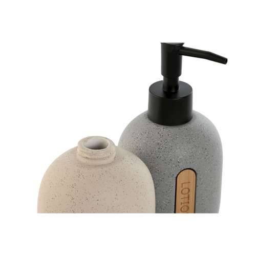Dozator za Sapun Home ESPRIT Crna Siva Krema ABS Dolomite (2 kom.) Cijena