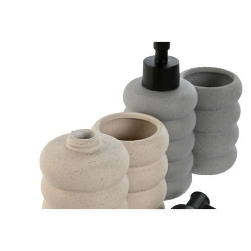 Dozator za Sapun Home ESPRIT Crna Siva Krema ABS Dolomite 7 x 7 x 17,5 cm (2 kom.) Cijena
