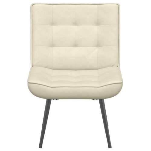 Stolica za opuštanje krem 64x74x84 cm baršun - Krema 1 Bez oslonca za noge Cijena