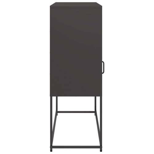 Komoda crna 100,5 x 39 x 107 cm od hladno valjanog čelika - Crna 1 Cijena