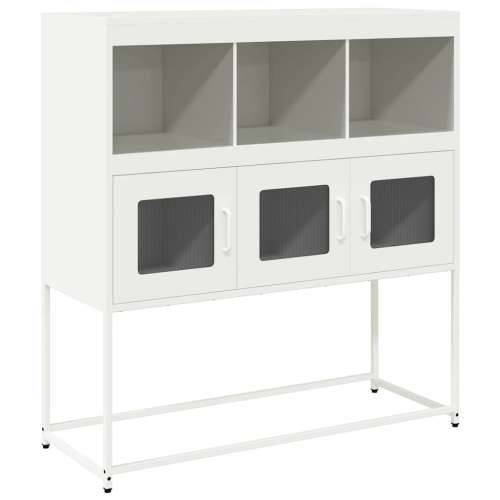 Komoda ružičasta 100,5x39x107 cm hladno valjani čelik - Bijela 1 Cijena