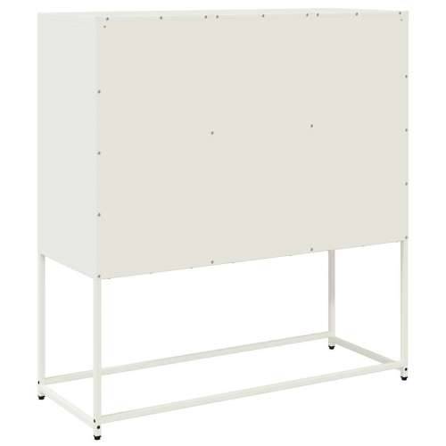Komoda ružičasta 100,5x39x107 cm hladno valjani čelik - Bijela 1 Cijena