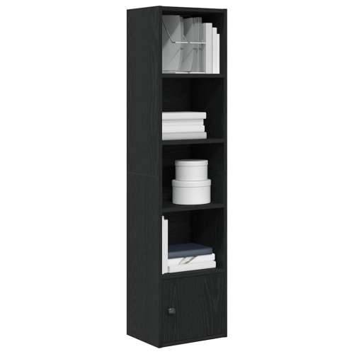 Regal za knjige crni hrasta 31x24x127 cm od konstruiranog drva - Crna 1 127 cm Cijena