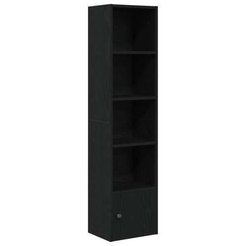 Regal za knjige crni hrasta 31x24x127 cm od konstruiranog drva - Crna 1 127 cm Cijena