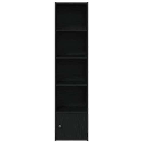 Regal za knjige crni hrasta 31x24x127 cm od konstruiranog drva - Crna 1 127 cm Cijena