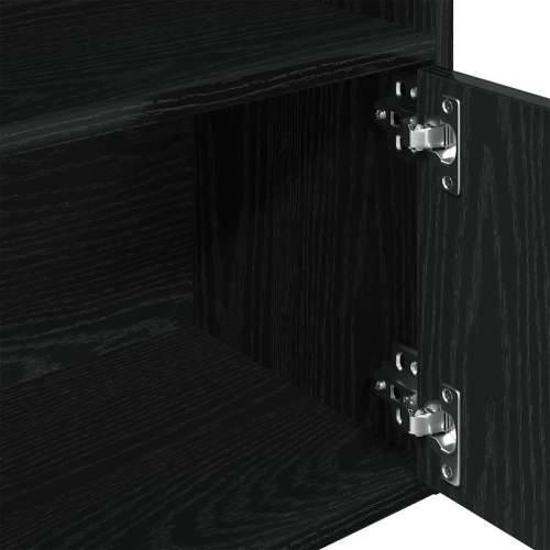 Regal za knjige crni hrasta 31x24x127 cm od konstruiranog drva - Crna 1 127 cm Cijena