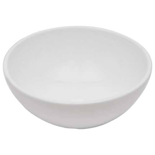 Dvodijelni set kupaonskog namještaja keramički bijeli Bijela polica od 60 cm i okrugli umivaonik od 40 cm 1 Cijena