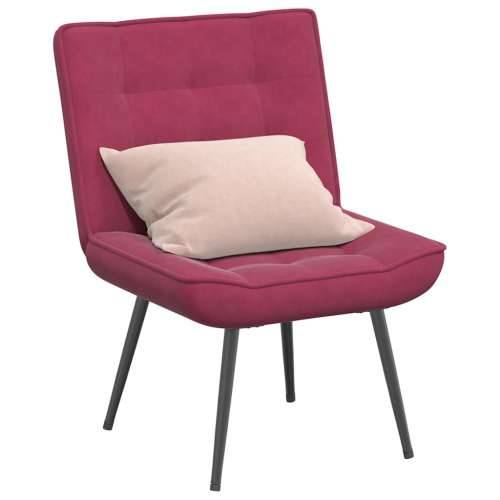 Stolica za opuštanje vino crvena 64x74x84 cm baršun - boja crnog vina 1 Bez oslonca za noge Cijena