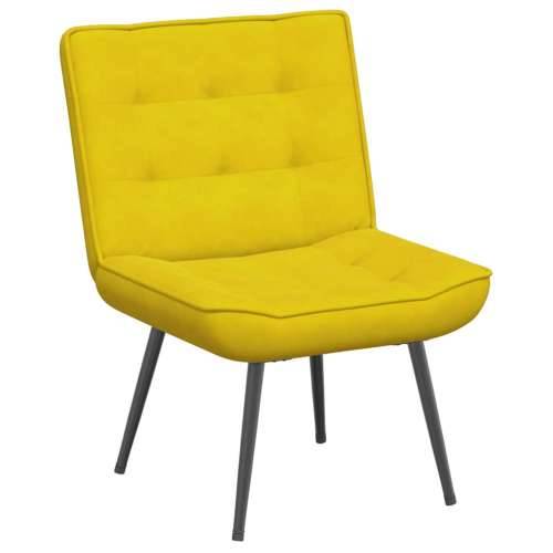 Stolica za opuštanje žuta 64x74x84 cm baršun - Žuta 1 Bez oslonca za noge Cijena