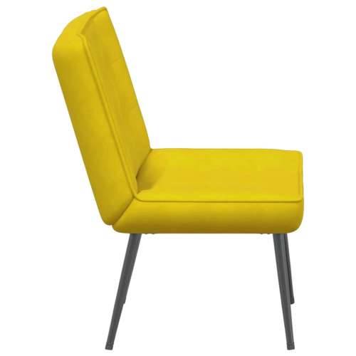 Stolica za opuštanje žuta 64x74x84 cm baršun - Žuta 1 Bez oslonca za noge Cijena
