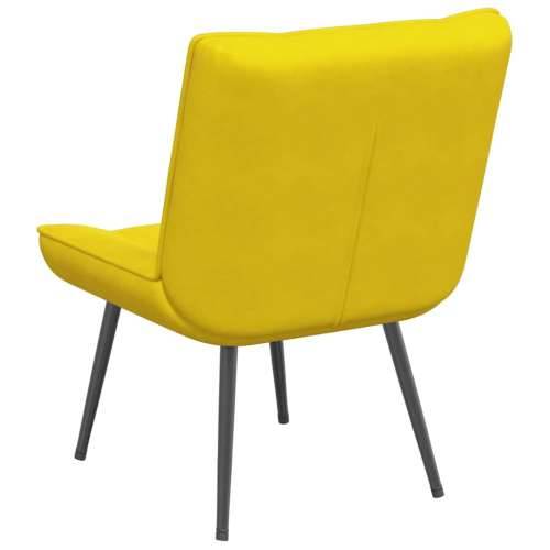 Stolica za opuštanje žuta 64x74x84 cm baršun - Žuta 1 Bez oslonca za noge Cijena