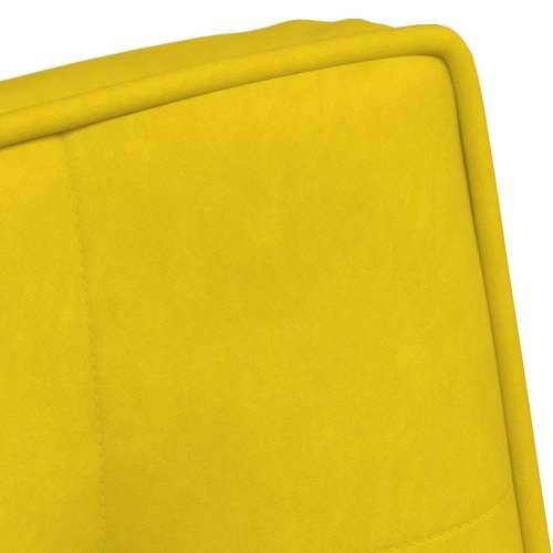 Stolica za opuštanje žuta 64x74x84 cm baršun - Žuta 1 Bez oslonca za noge Cijena