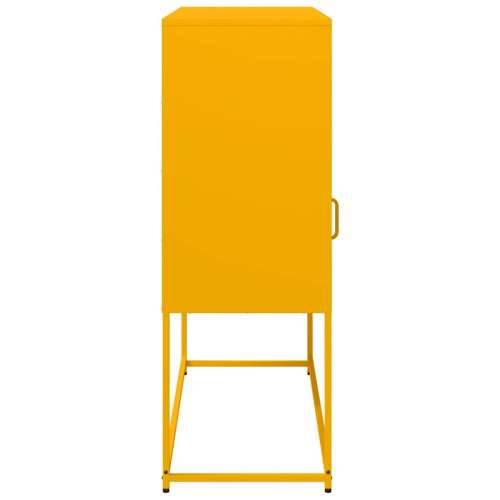 Komoda boja senfa 100,5x39x107 cm hladno valjani čelik - žuta boja senfa 1 Cijena