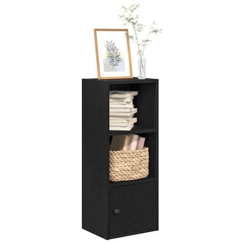 Regal za knjige crni hrasta 31x24x77 cm od konstruiranog drva - Crna 1 77 cm Cijena