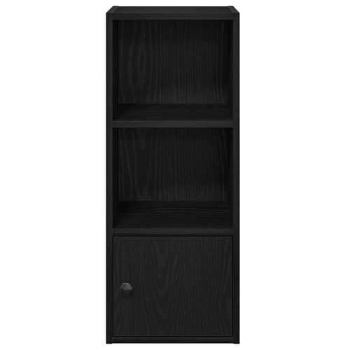 Regal za knjige crni hrasta 31x24x77 cm od konstruiranog drva - Crna 1 77 cm Cijena