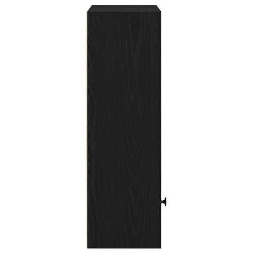 Regal za knjige crni hrasta 31x24x77 cm od konstruiranog drva - Crna 1 77 cm Cijena