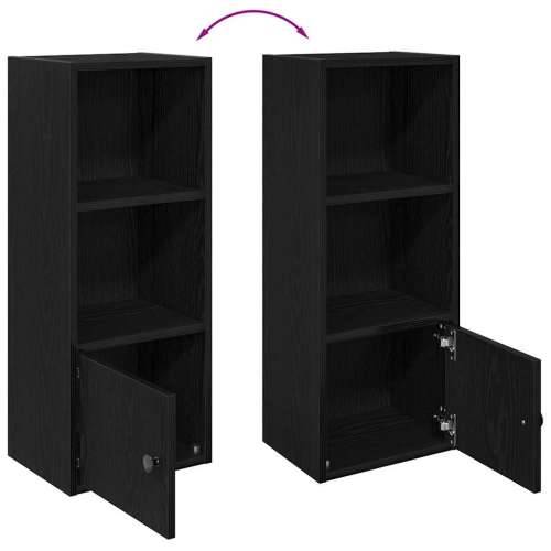 Regal za knjige crni hrasta 31x24x77 cm od konstruiranog drva - Crna 1 77 cm Cijena
