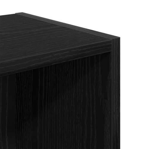 Regal za knjige crni hrasta 31x24x77 cm od konstruiranog drva - Crna 1 77 cm Cijena