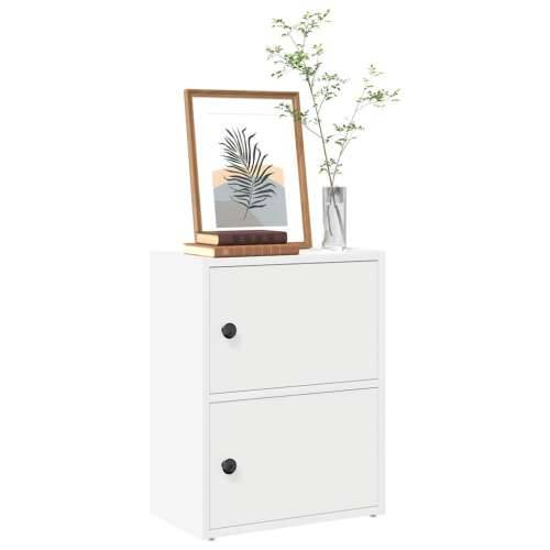 Regal za knjige bijeli 40x24x52 cm od konstruiranog drva - Bijela 1 52 cm Cijena