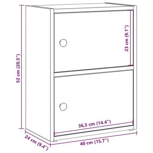 Regal za knjige boja hrasta 40x24x52 cm od konstruiranog drva - sonoma hrast 1 52 cm Cijena