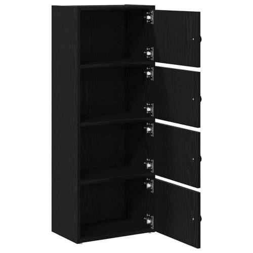 Regal za knjige crni hrasta 40x24x102 cm od konstruiranog drva - Crna 1 102 cm Cijena