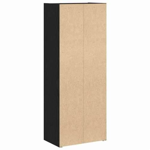 Regal za knjige crni hrasta 40x24x102 cm od konstruiranog drva - Crna 1 102 cm Cijena