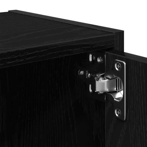 Regal za knjige crni hrasta 40x24x102 cm od konstruiranog drva - Crna 1 102 cm Cijena