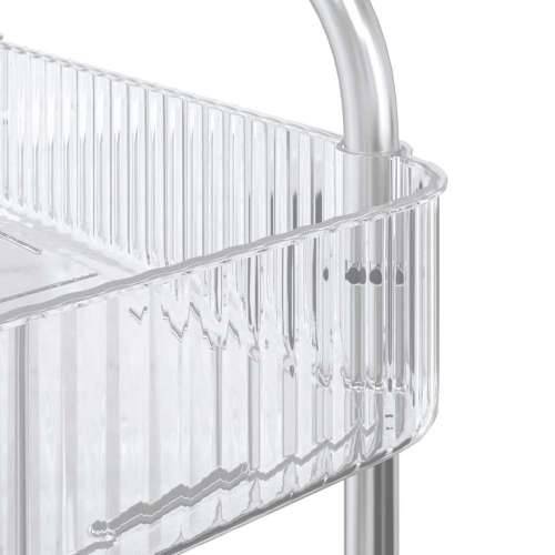 Kolica za pohranu 2 nivoa prozirna 37x28x43,5 cm akril - 37 x 28 x 43.5 cm 1 S kutijama Cijena
