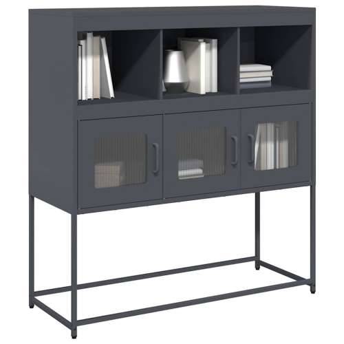 Komoda antracit 100,5 x 39 x 107 cm od hladno valjanog čelika - Antracit 1 Cijena