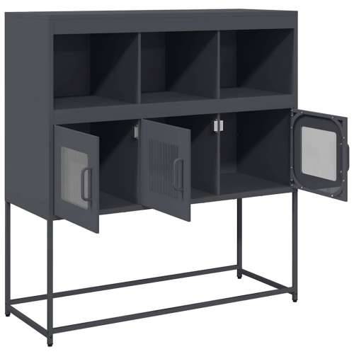 Komoda antracit 100,5 x 39 x 107 cm od hladno valjanog čelika - Antracit 1 Cijena