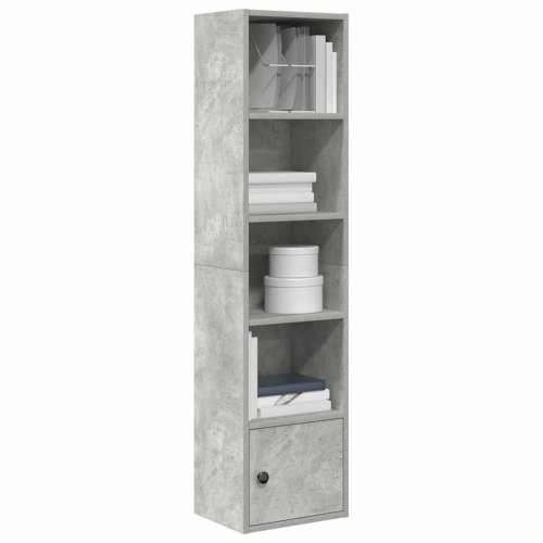 Regal za knjige boja betona 31x24x127 cm konstruirano drvo - Beton siva 1 127 cm Cijena