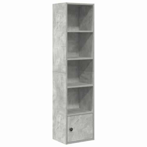 Regal za knjige boja betona 31x24x127 cm konstruirano drvo - Beton siva 1 127 cm Cijena