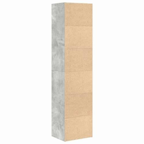 Regal za knjige boja betona 31x24x127 cm konstruirano drvo - Beton siva 1 127 cm Cijena