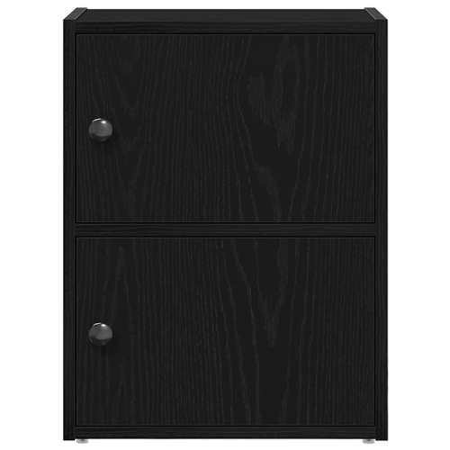 Regal za knjige crni hrasta 40x24x52 cm od konstruiranog drva - Crna 1 52 cm Cijena