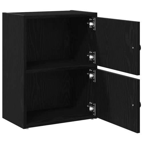 Regal za knjige crni hrasta 40x24x52 cm od konstruiranog drva - Crna 1 52 cm Cijena