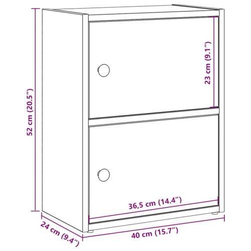 Regal za knjige boja hrasta 40x24x52 cm konstruirano drvo - hrast artisan 1 52 cm Cijena