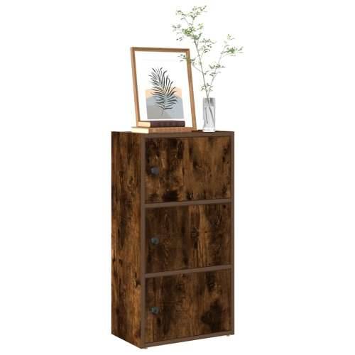 Regal za knjige boja hrasta 40x24x77 cm od konstruiranog drva - Dimljeni hrast 1 77 cm Cijena