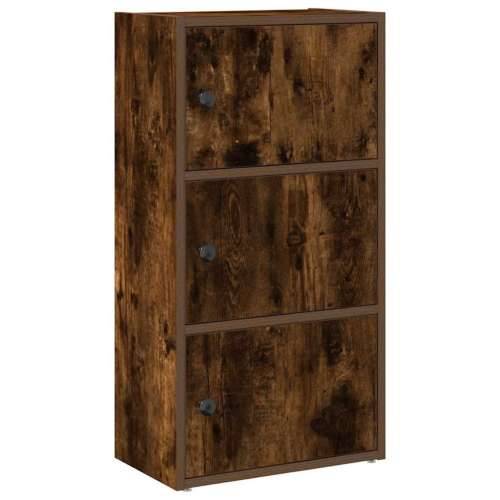 Regal za knjige boja hrasta 40x24x77 cm od konstruiranog drva - Dimljeni hrast 1 77 cm Cijena
